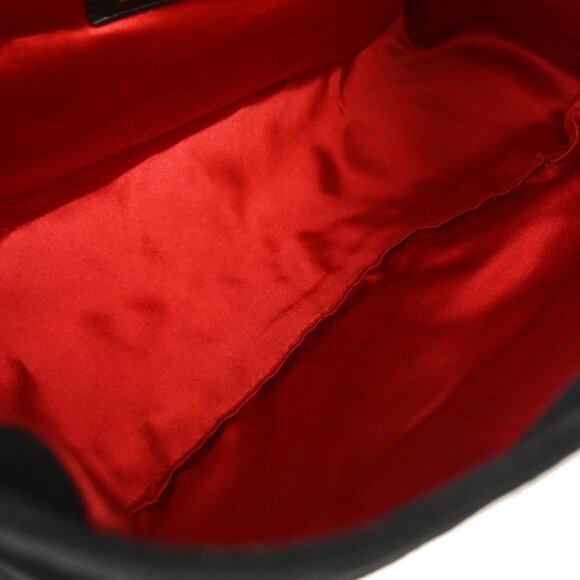 Fendi Black Suede Mamma Baguette Handbag 155599 - Picture 8 of 10